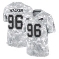 B.Bills #96 Deone Walker Player Arctic Camo Salute to Service Limited Game Ldoa Stitched Jerseys