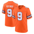 D.Broncos #9 Talanoa Hufanga Player Orange Alternate Collection Throwback Game Ldoa Stitched Jerseys
