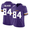 M.Vikings #84 Josh Oliver Player Purple Limited Vapor F.U.S.E. Home Game Ldoa Stitched Jerseys