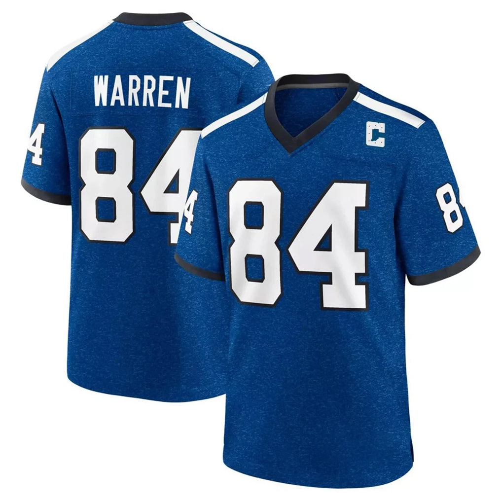IN.Colts #84 Tyler Warren Player Royal Alternate Indiana Nights Home Game Ldoa Stitched Jerseys