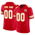 Custom KC.Chiefs Red Limited Vapor F.U.S.E. Home Game Any Name & Numbers Ldoa Stitched Jerseys
