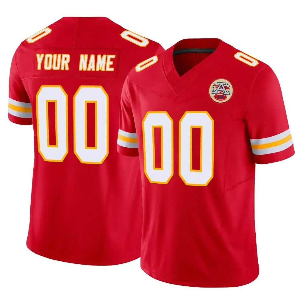 Custom KC.Chiefs Red Limited Vapor F.U.S.E. Home Game Any Name & Numbers Ldoa Stitched Jerseys