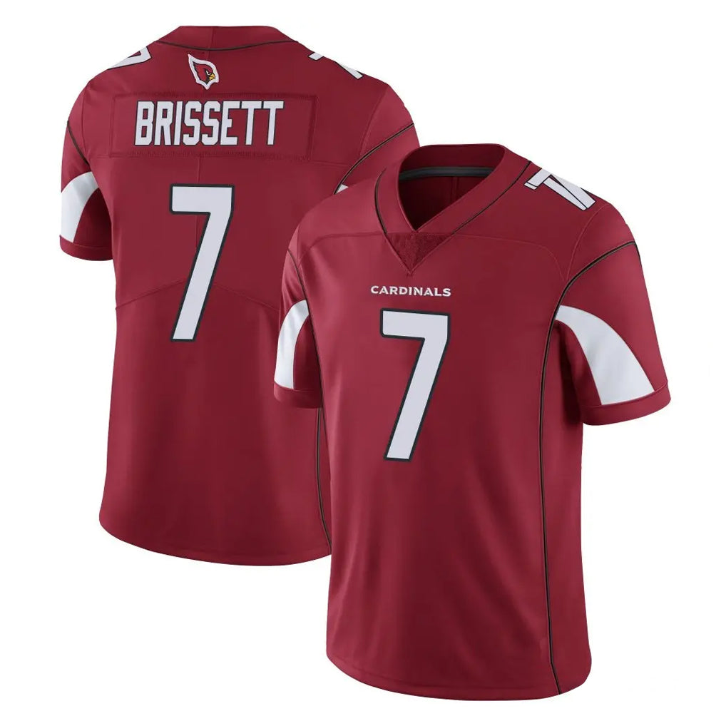 A.Cardinals #7 Jacoby Brissett Player Cardinal Vapor Limited Home Game  Stitched Jerseys
