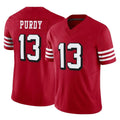 SF.49ers #13 Brock Purdy Player Red Limited Alternate Vapor F.U.S.E. Home Game Ldoa Stitched Jerseys