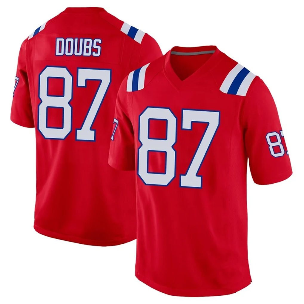 NE.Patriots #87 Romeo Doubs Player Red Home Game Ldoa Stitched Jerseys