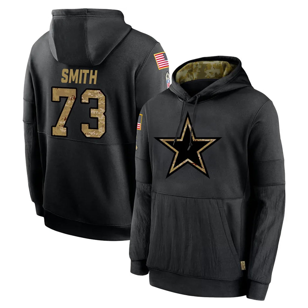 D.Cowboys #73 Tyler Smith Player Black Salute to Service Pullover Hoodies Limited Ldoa Stitched Jerseys