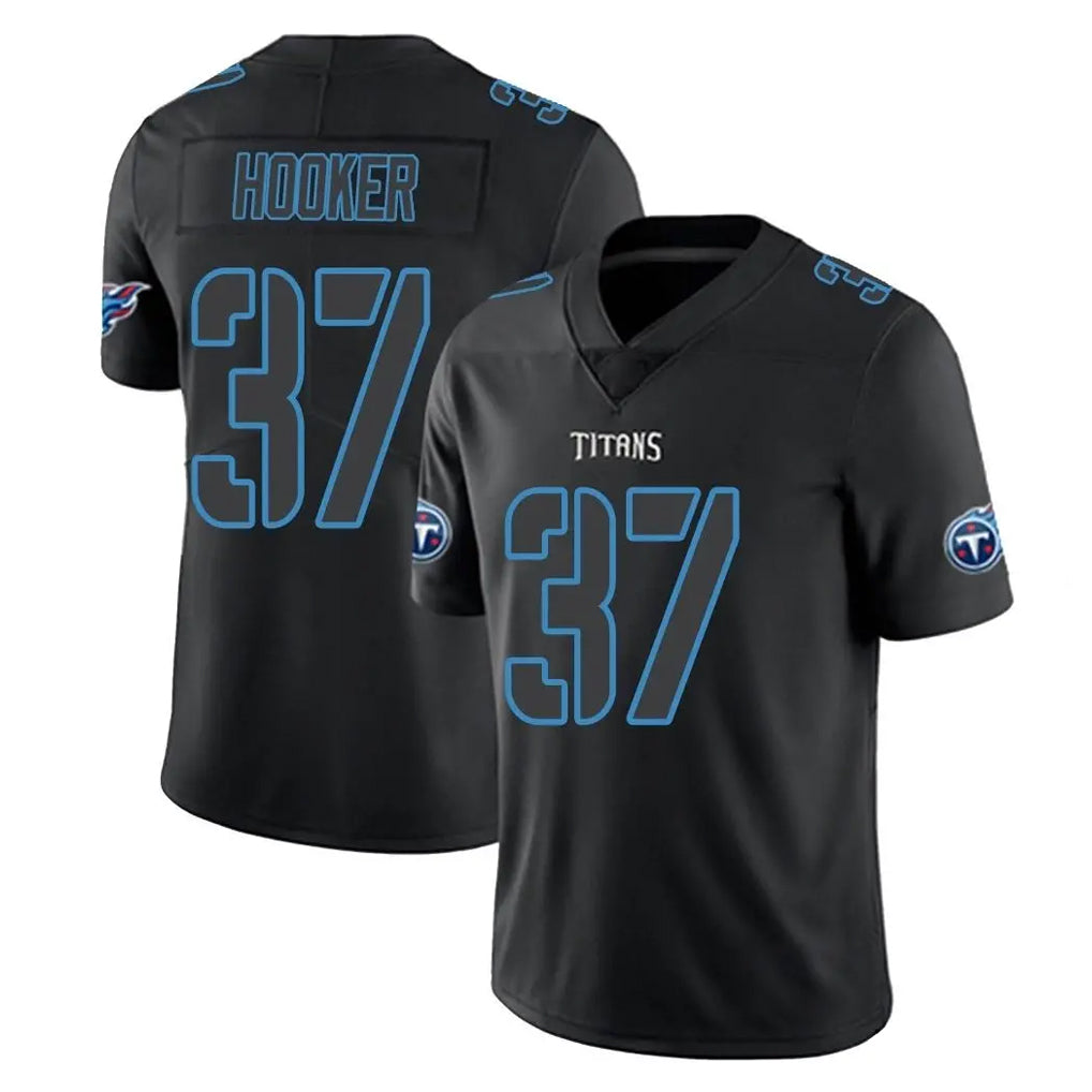 T.Titans #37 Amani Hooker Player Black Impact Limited Home Game Ldoa Stitched Jerseys