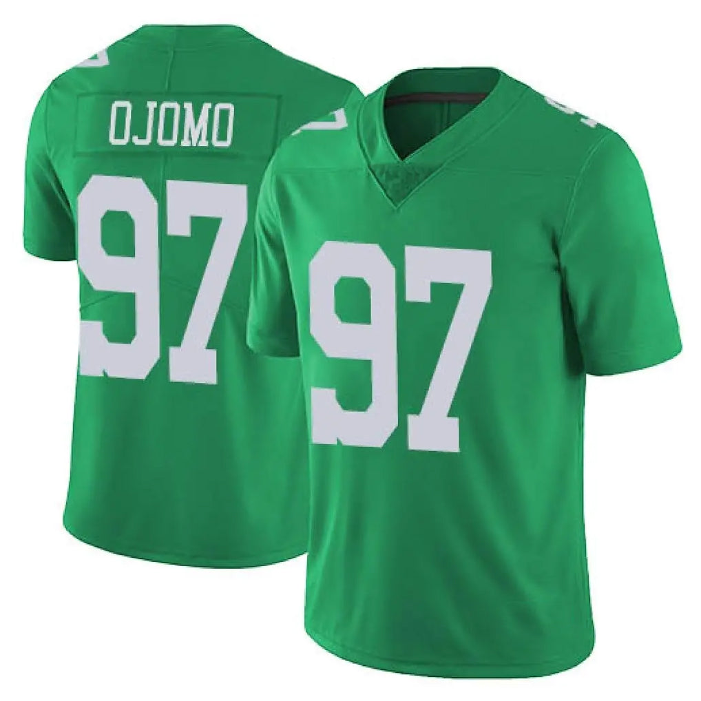 P.Eagles #97 Moro Ojomo Player Green Limited Vapor Untouchable Home Game Ldoa Stitched Jerseys