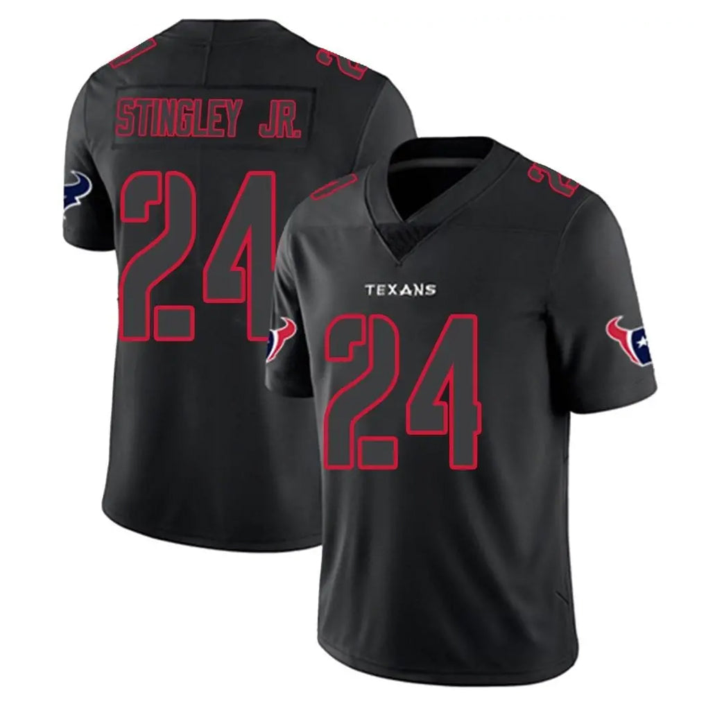 H.Texans #24 Derek Stingley Jr. Player Black Impact Limited Game Ldoa Stitched Jerseys