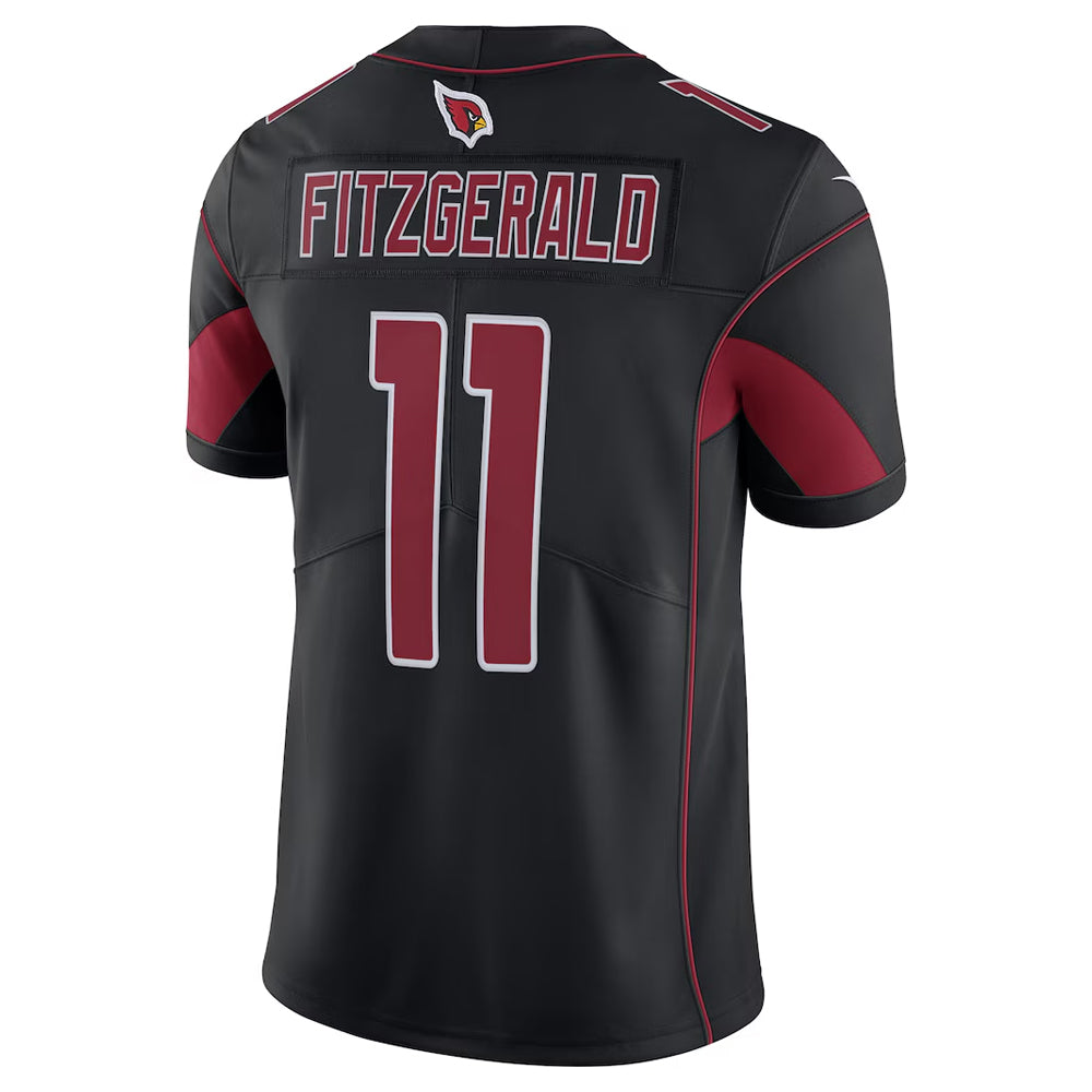 A.Cardinals #11 Larry Fitzgerald Player Black Vapor Untouchable Color Rush Limited Ldoa Stitched Jerseys
