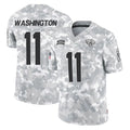 J.Jaguars #11 Parker Washington Player Arctic Camo Salute To Service Limited Game Ldoa Stitched Jerseys