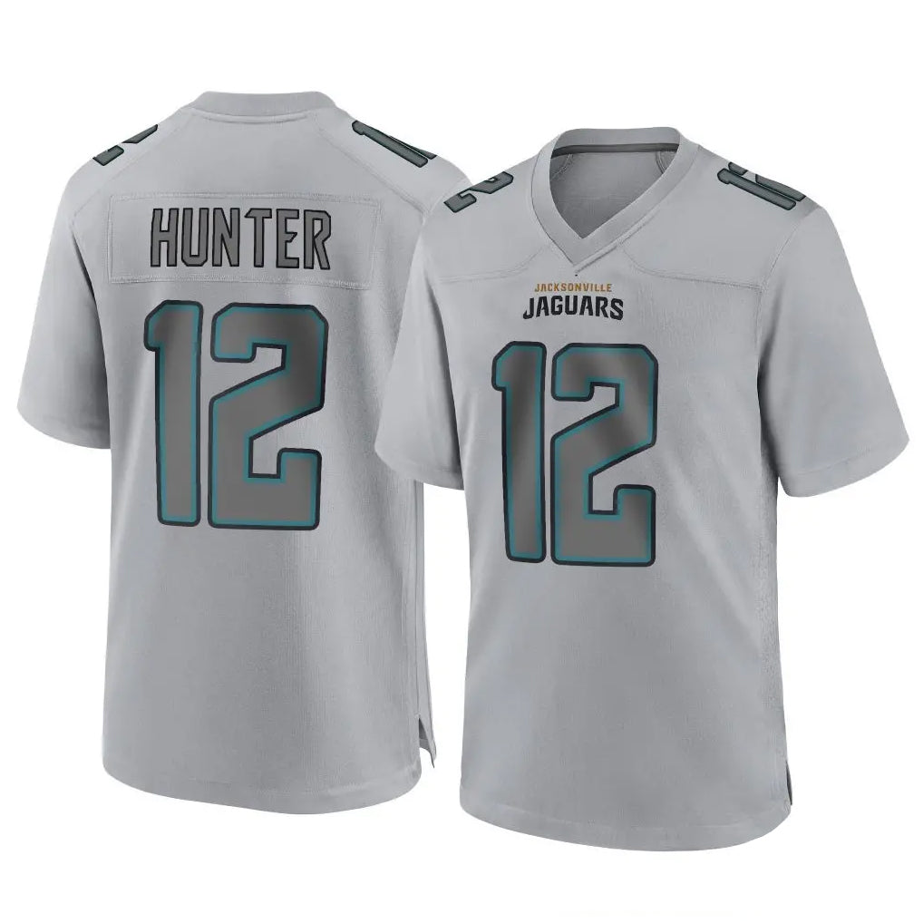 J.Jaguars #12 Travis Hunter Player Gray Atmosphere Fashion Home Game Ldoa Stitched Jerseys