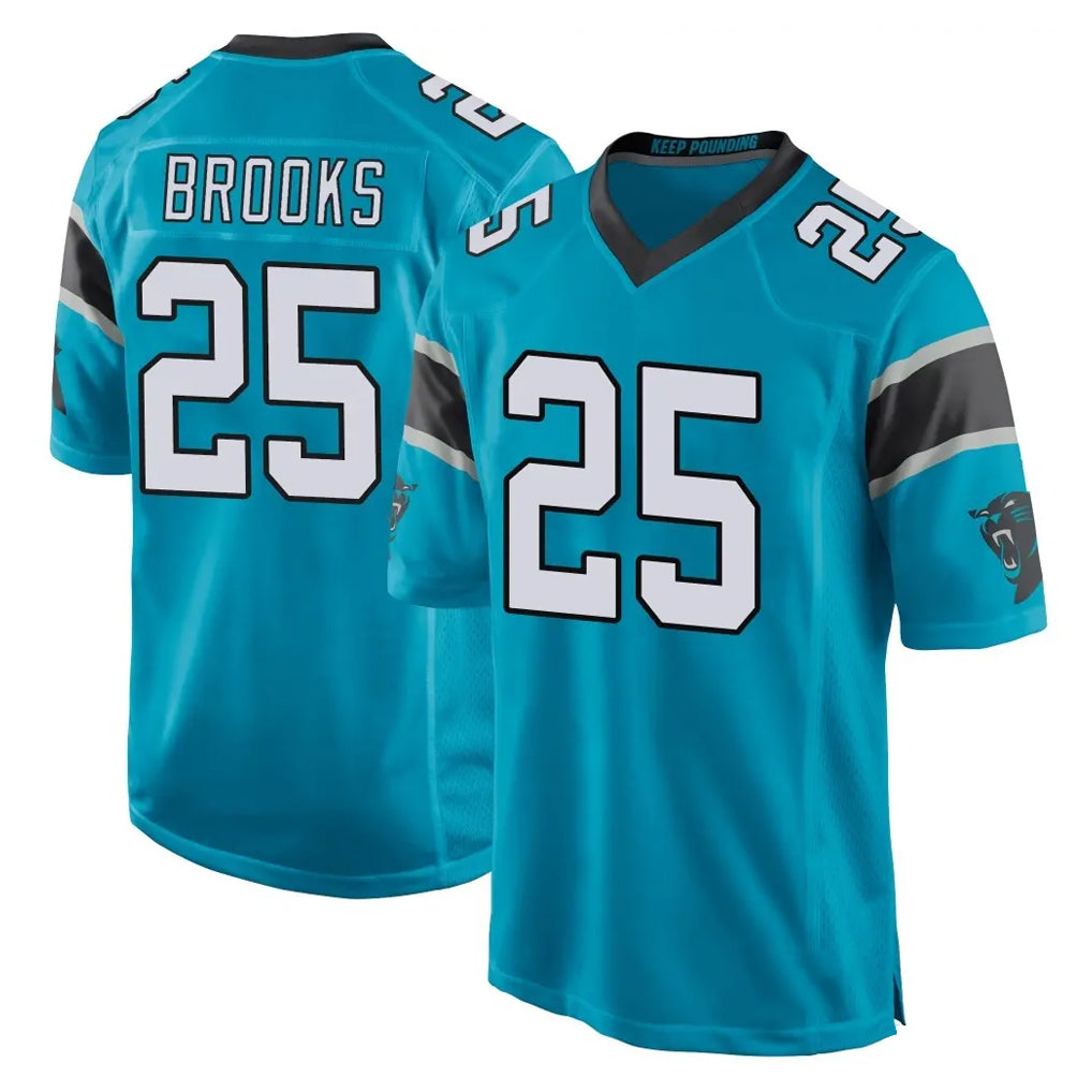 C.Panthers #25 Jonathon Brooks Player Blue Game Ldoa Stitched Jerseys