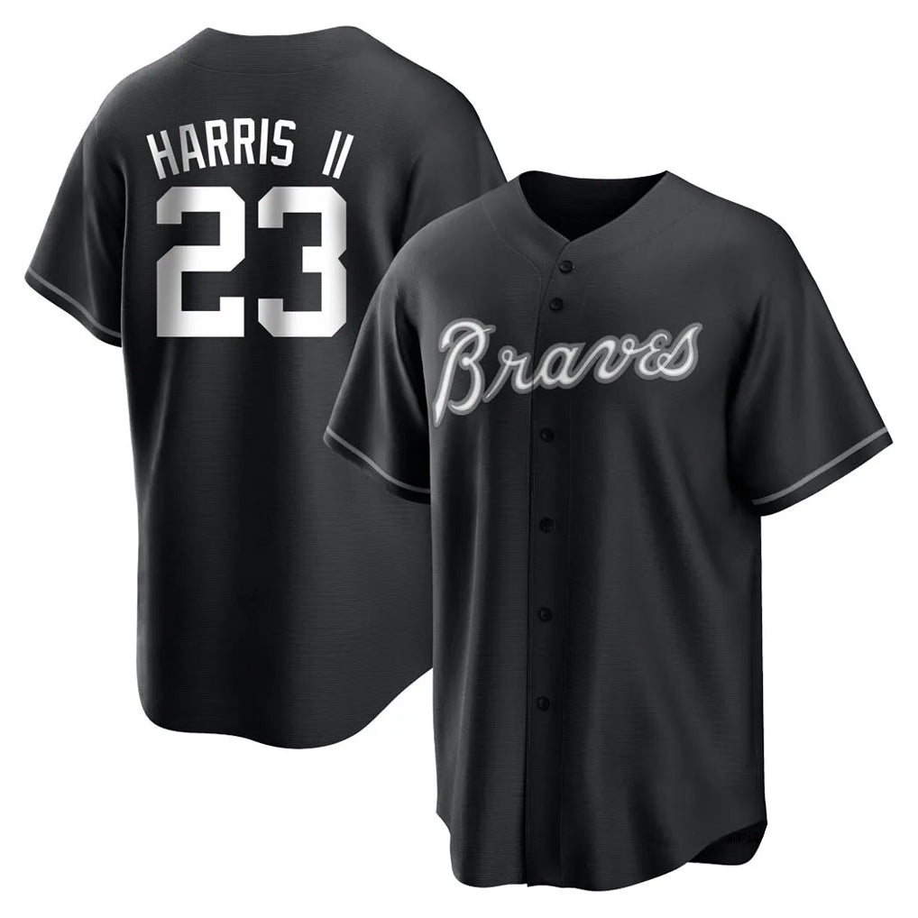 A.Braves #23 Michael Harris II Player Black Home Game Ldoa Stitched Jerseys