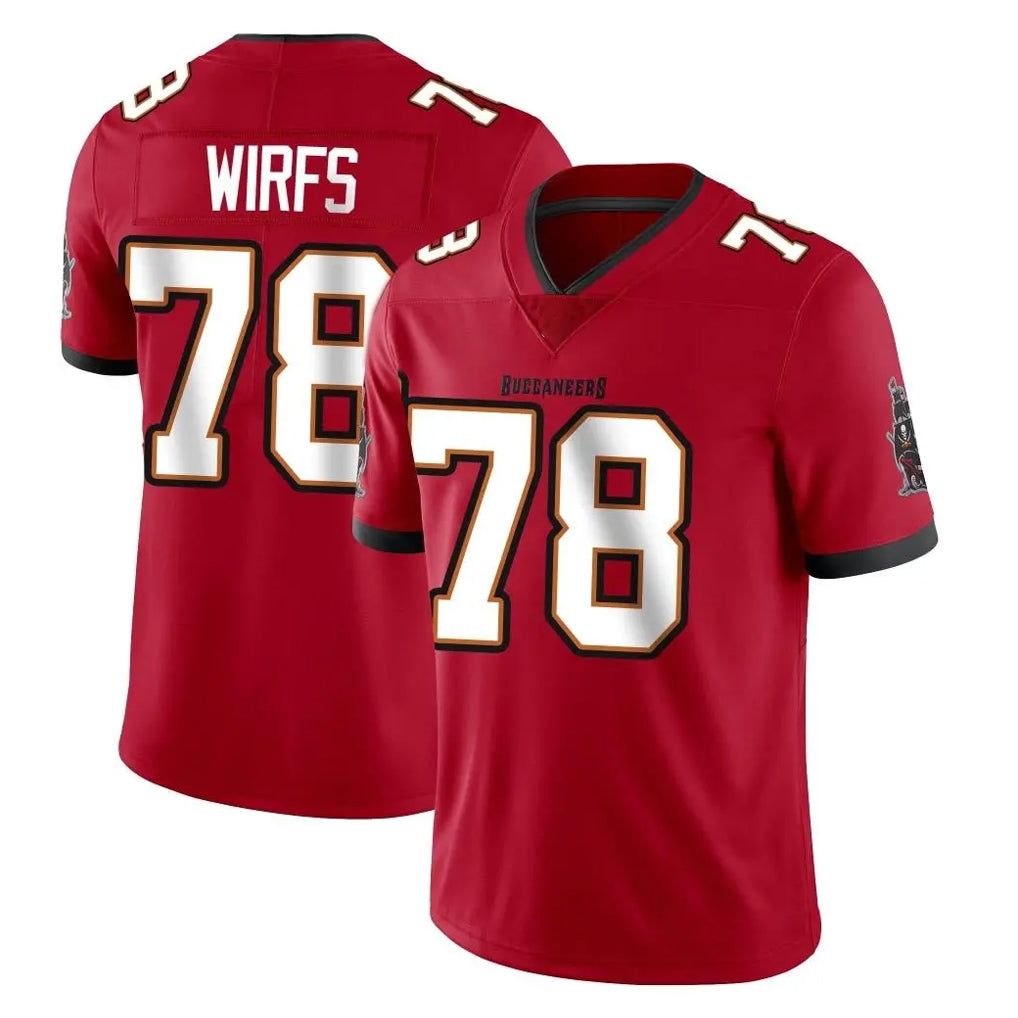 TB.Buccaneers #78 Tristan Wirfs Player Red Limited Vapor Home Game Ldoa Stitched Jerseys