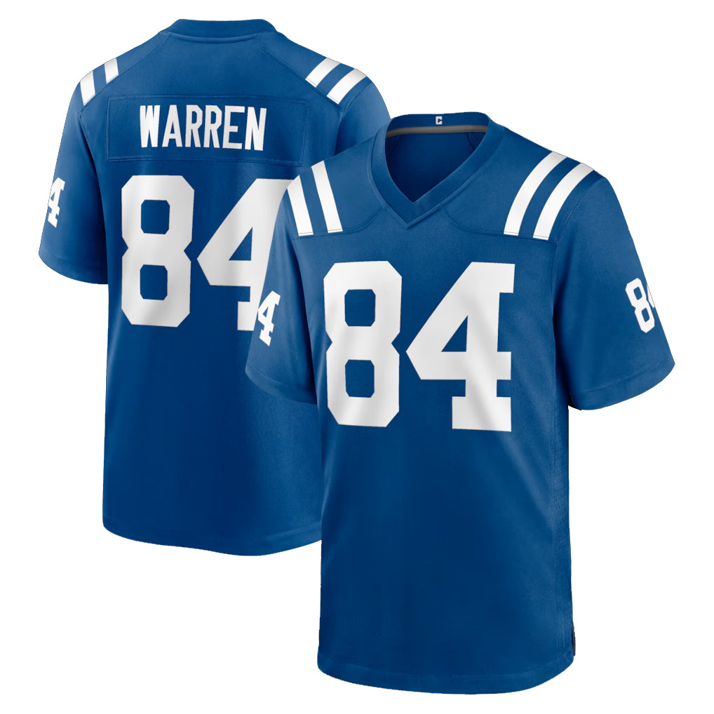 IN.Colts #84 Tyler Warren Player Royal Home Game Ldoa Stitched Jerseys