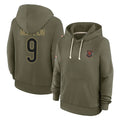 C.Bears #9 Jim McMahon Player Olive Salute to Service Pullover Hoodies Limited Ldoa Stitched Jerseys