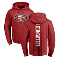 SF.49ers #23 Christian McCaffrey Player Red LOGO Pullover Hoodies Home Game Ldoa Stitched Jerseys