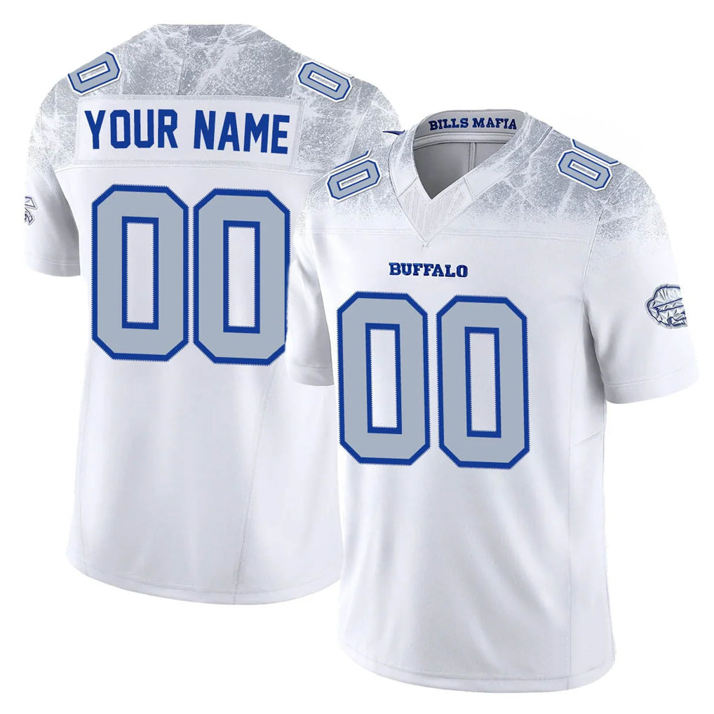 Custom B.Bills White Rivalry Series Vapor F.U.S.E. Limited Any Name & Numbers Ldoa Stitched Jerseys