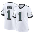 P.Eagles #1 Jalen Hurts Player White Game Home Ldoa Stitched Jerseys