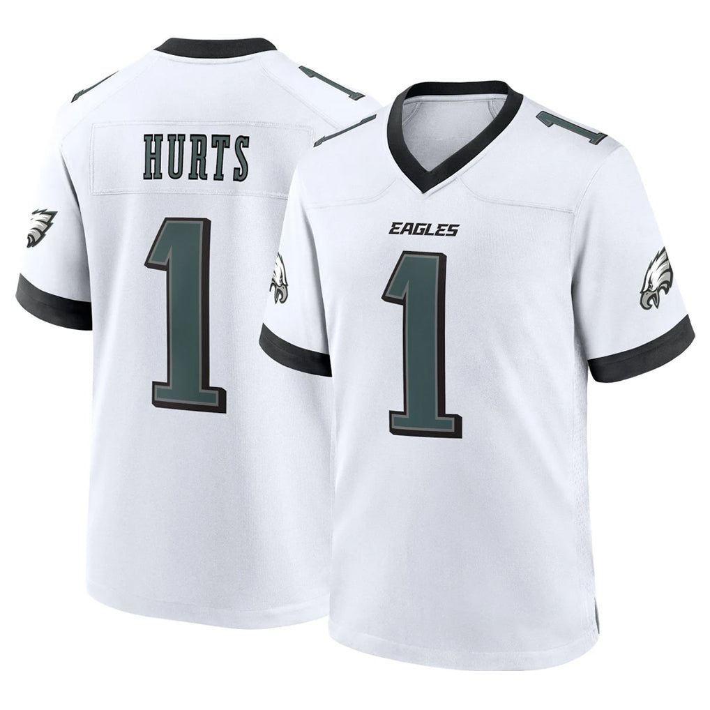 P.Eagles #1 Jalen Hurts Player White Game Home Ldoa Stitched Jerseys