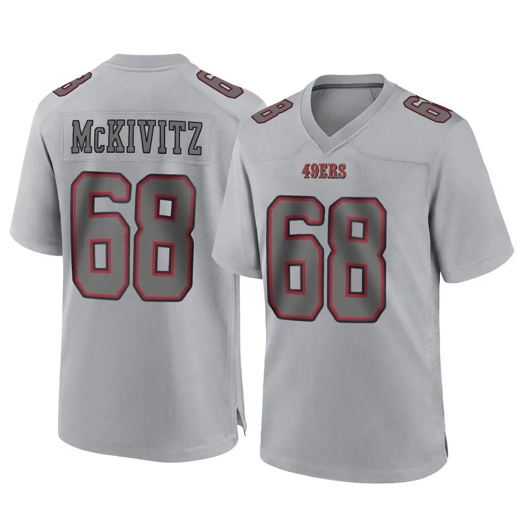 SF.49ers #68 Colton McKivitz Player Gray Atmosphere Fashion Home Game Ddoa Stitched Jerseys