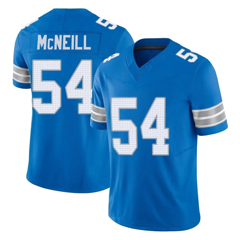D.Lions #54 Alim McNeill Player Blue Limited Vapor F.U.S.E. Alternate Home Game Ldoa Stitched Jerseys