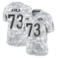 LA.Rams #73 Steve Avila Player Arctic Camo Salute To Service Limited Game Ldoa Stitched Jerseys