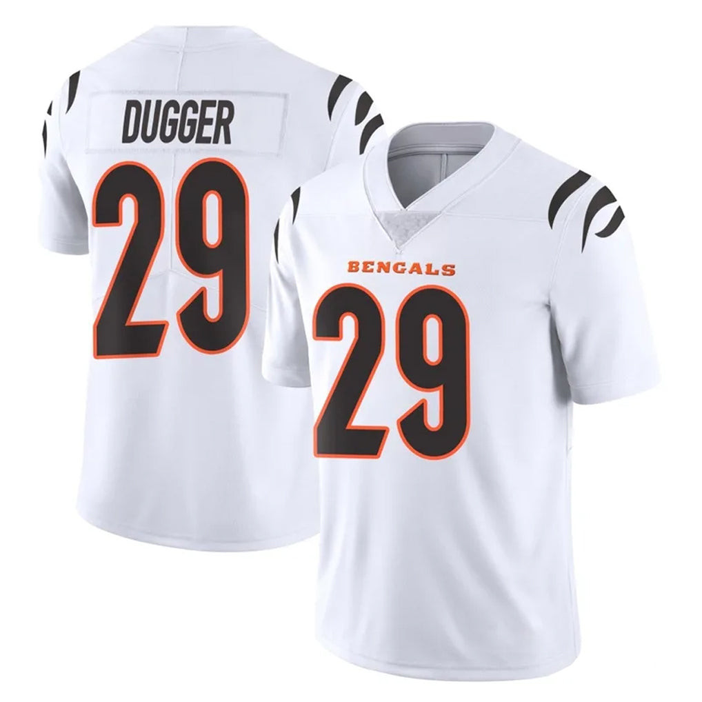 C.Bengals #29 Kyle Dugger Player White Vapor Untouchable Limited Home Game Ldoa Stitched Jerseys