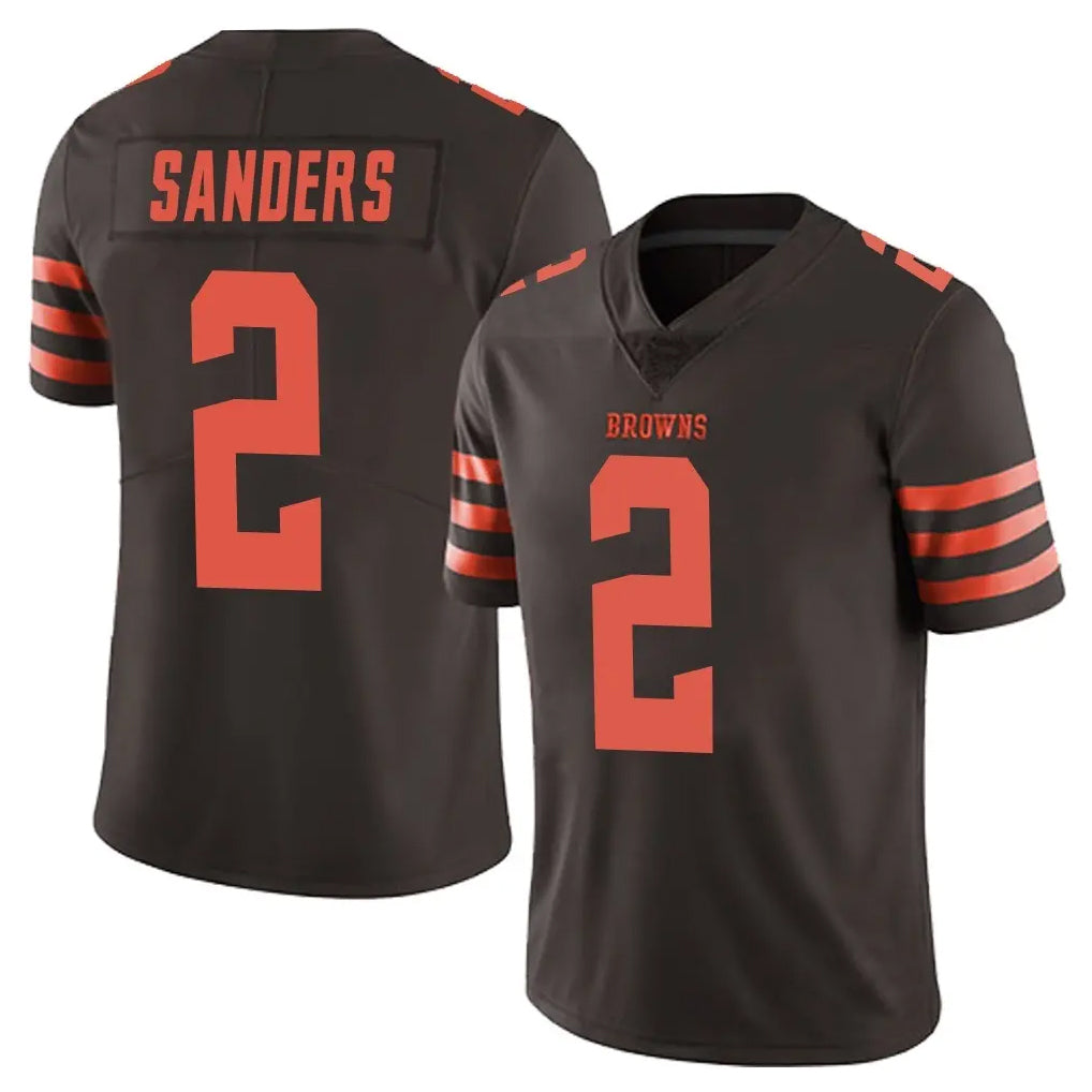 C.Browns #2 Shedeur Sanders Player Browns Color Rush Limited Home Game Ldoa Stitched Jerseys