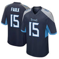 T.Titans #15 Keldric Faulk Player Navy Home Game Ldoa Stitched Jerseys