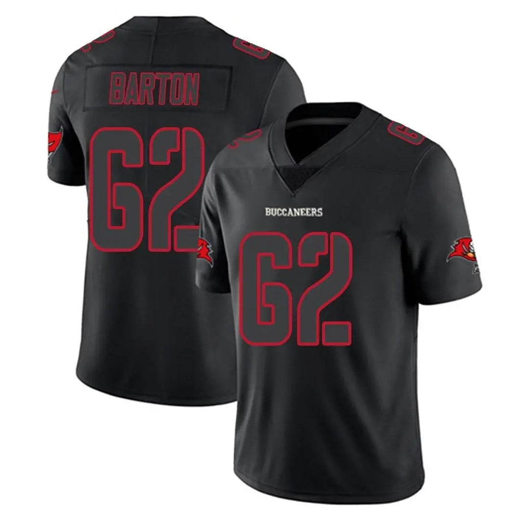 TB.Buccaneers #62 Graham Barton Player Black Impact Limited Home Game Ldoa Stitched Jerseys