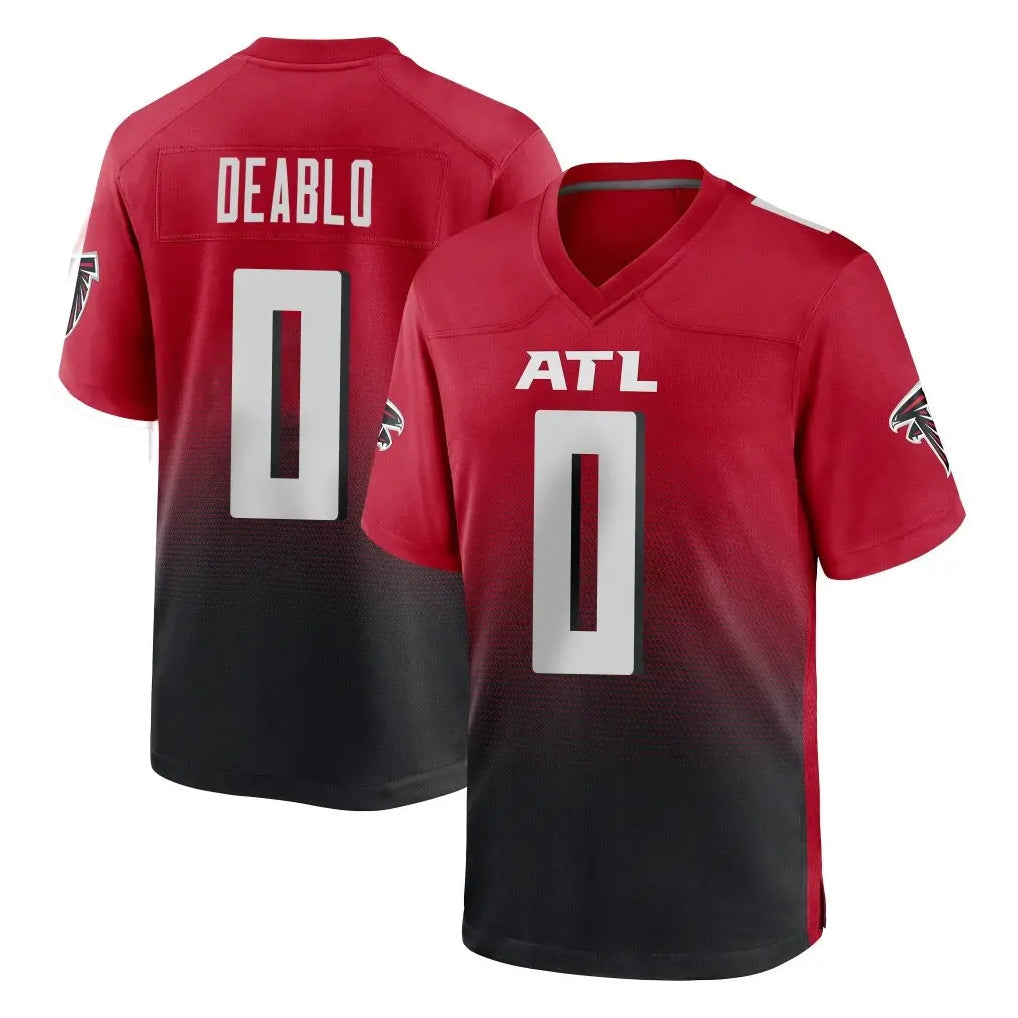 A.Falcons #0 Divine Deablo Player Red Home Game Ldoa Stitched Jerseys