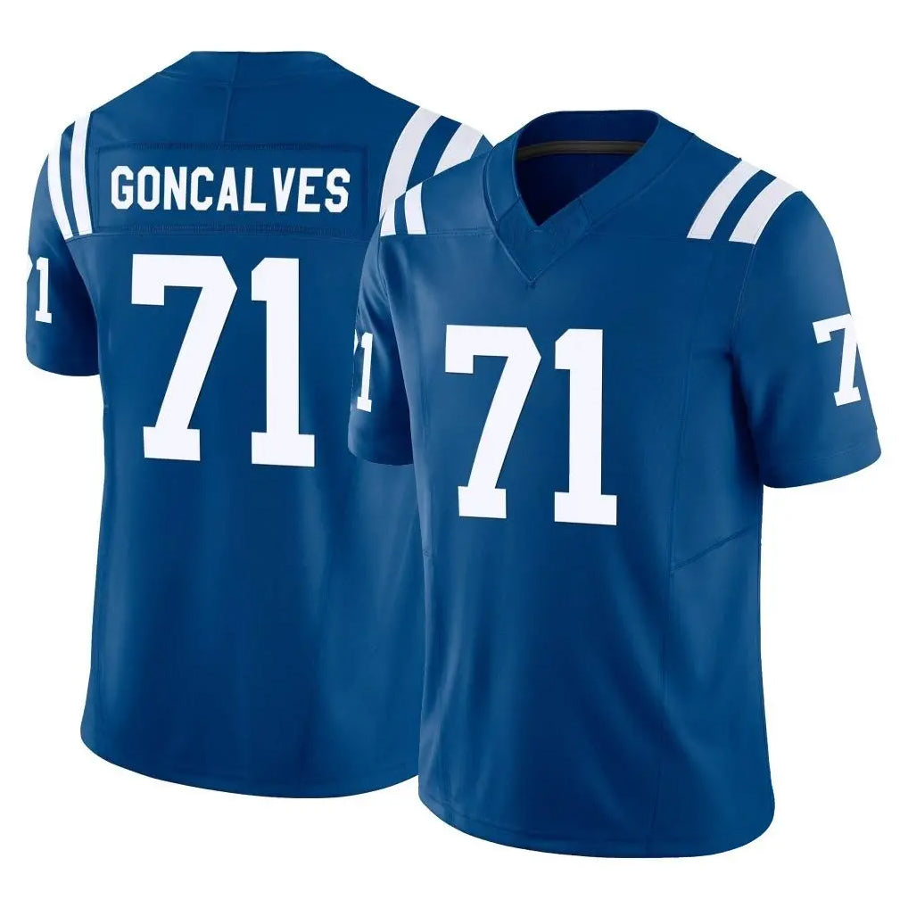 IN.Colts #71 Matt Goncalves Player Royal Limited Vapor F.U.S.E. Home Game Ldoa Stitched Jerseys