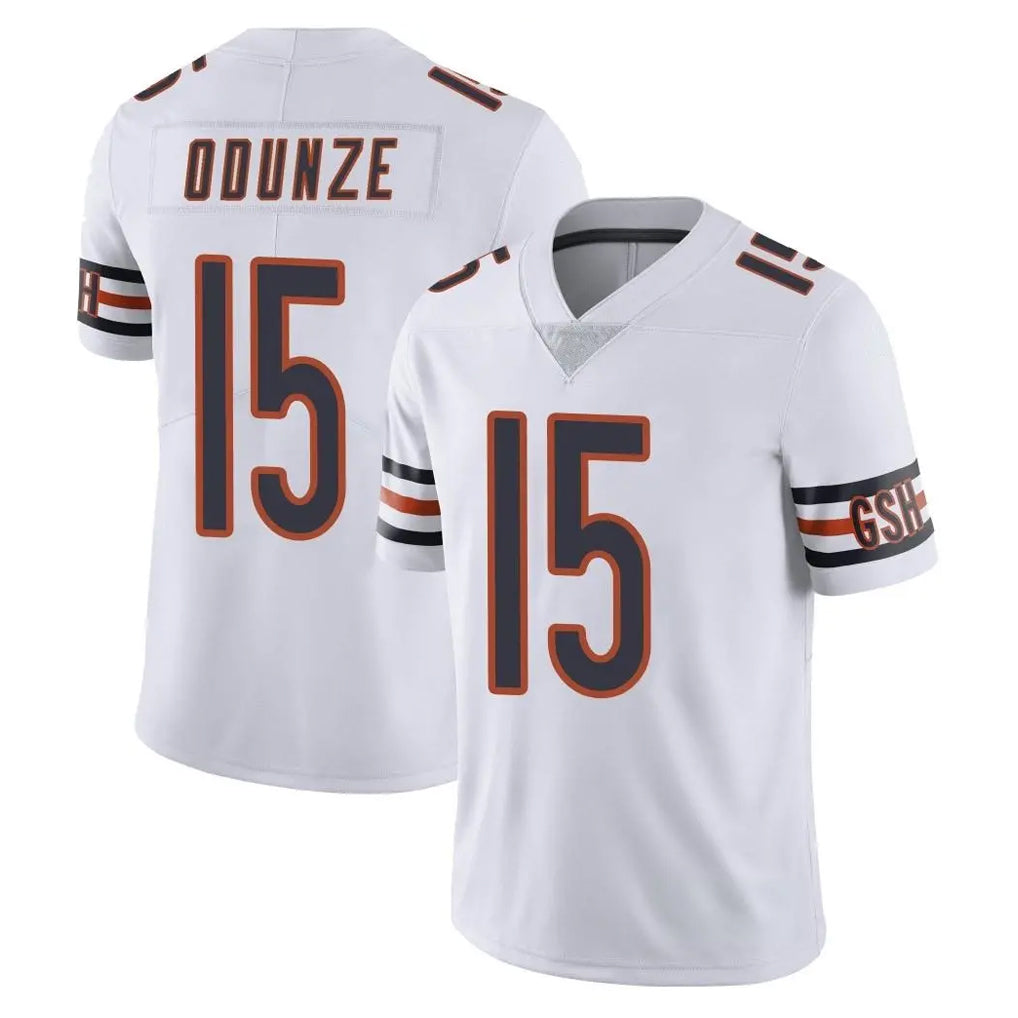 C.Bears #15 Rome Odunze Player White Vapor Untouchable Limited Home Game Ldoa Stitched Jerseys