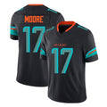 M.Dolphins #17 Trey Moore Player Black Limited Pitch Rivalries Collection Home Game Ldoa Stitched Jerseys