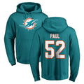 M.Dolphins #52 Patrick Paul Player Aqua LOGO Pullover Hoodies Limited Ldoa Stitched Jerseys