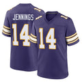 M.Vikings #14 Jauan Jennings Player Purple Classic Home Game Ldoa Stitched Jerseys