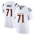 C.Bengals #71 Amarius Mims Player White Vapor F.U.S.E. Limited Home Game Ldoa Stitched Jerseys