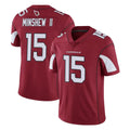 A.Cardinals #15 Gardner Minshew II Player Cardinal Vapor Limited Home Game  Ldoa Stitched Jerseys
