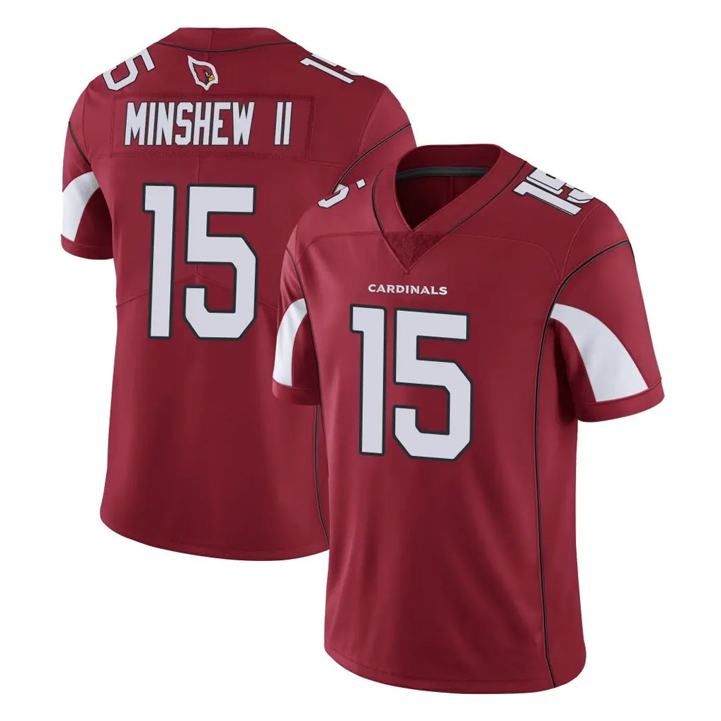 A.Cardinals #15 Gardner Minshew II Player Cardinal Vapor Limited Home Game  Ldoa Stitched Jerseys