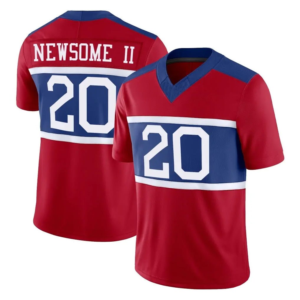 NY.Giants #20 Greg Newsome II Player Red Century Vapor F.U.S.E. Home Game Ldoa Stitched Jerseys
