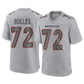D.Broncos #72 Garett Bolles Player Gray Atmosphere Fashion Limited Game Ldoa Stitched Jerseys