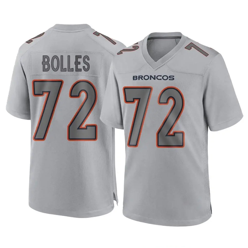 D.Broncos #72 Garett Bolles Player Gray Atmosphere Fashion Limited Game Ldoa Stitched Jerseys