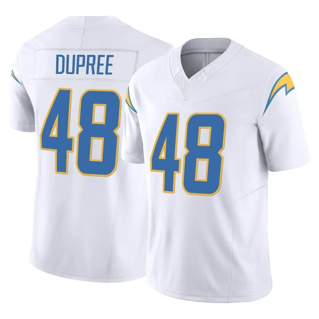 LA.Chargers #48 Bud Dupree Player White Limited Vapor F.U.S.E. Home Game Ldoa Stitched Jerseys