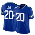 S.Seahawks #20 Julian Love Player Royal Limited Throwback Vapor F.U.S.E. Home Game Ldoa Stitched Jerseys
