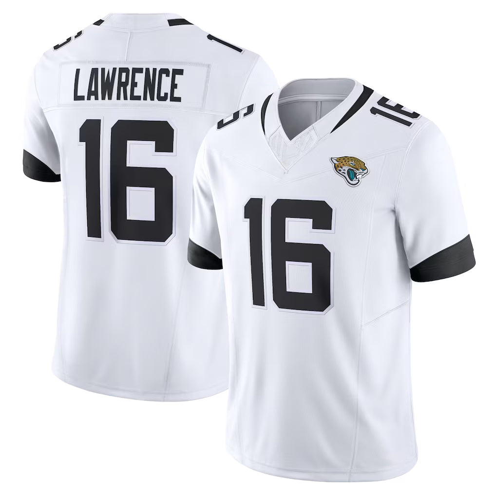 J.Jaguars #16 Trevor Lawrence Player White Vapor F.U.S.E. Limited Home Game Ldoa Stitched Jerseys