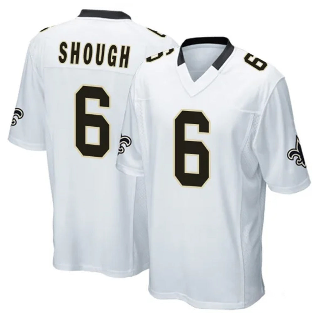 NO.Saints #6 Tyler Shough Player White Home Game Ldoa Stitched Jerseys