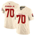 A.Cardinals #70 Paris Johnson Jr. Player Cream Rivalries Collection Vapor Limited Home Game Ldoa Stitched Jerseys