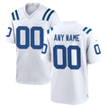 Custom IN.Colts White Home Game Any Name & Numbers Ldoa Stitched Jerseys